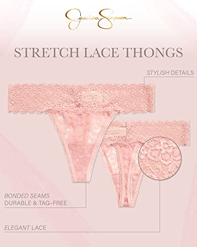 Jessica Simpson 10-pack Lace Thong Panties