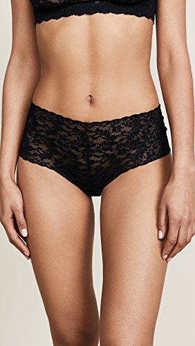 Black Lace Retro Thong by Hanky Panky, One Size