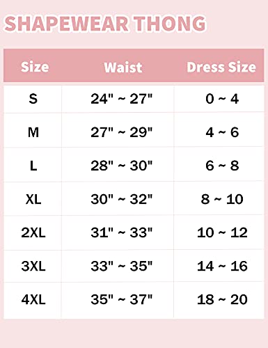 Brown Seamless Thong Shapewear for Women, High Waist