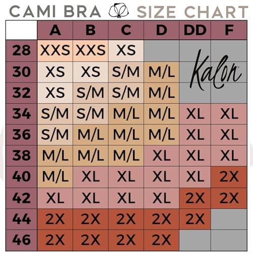 Kalon 4 Pack Comfort Bras with Removable Pads