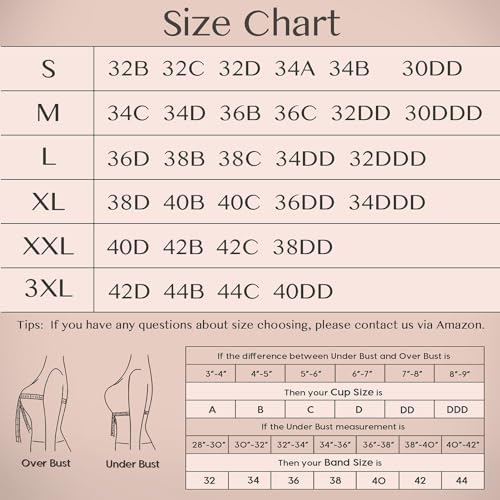 JOYTREE Smooth Bras for Women No Underwire Full Coverage Bralettes for Women Wireless Everyday T Shirt Bra Extenders-Gray, M