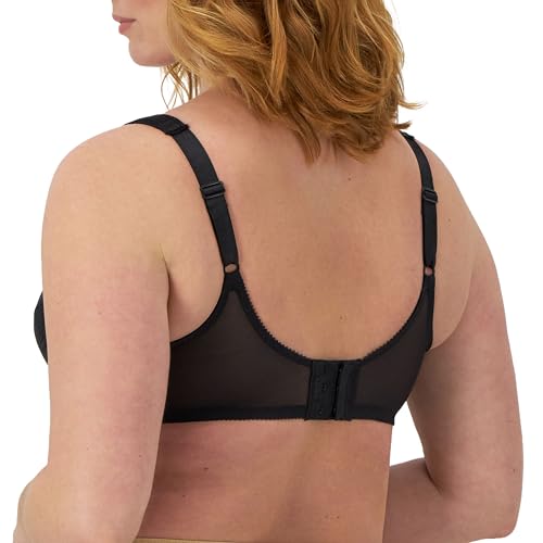 Bali Women's Satin Tracings Minimizer Underwire Bra, Black, 42G