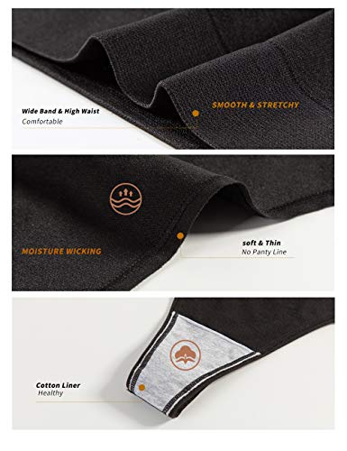 GRANKEE Women's Seamless Thong Underwear 6 Pack