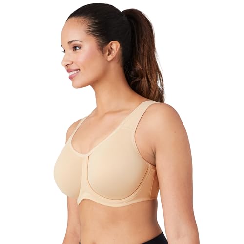 Wacoal Women's Full Support Underwire Sport Bra, Sand, 38DD