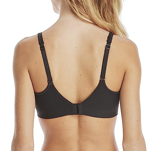 Hanes Women's Wireless Seamless Full-Coverage Convertible T-Shirt Bra with Moisture-Wicking
