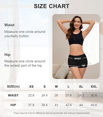 Leovqn Black Period Boyshorts for Women