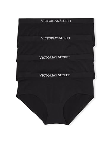Seamless Hiphugger Panty Pack, Smooth Fabric, Black, 4 Pack