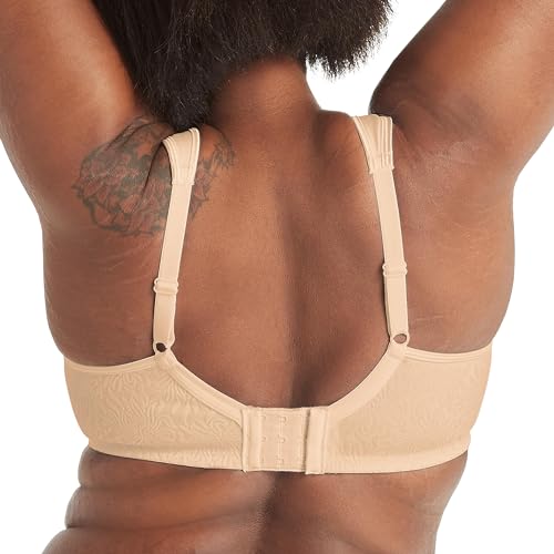 PLAYTEX Womens 18 Hour Side & Back Smoothing Wireless Bra, Cool Comfort Wire-free Single Or 2-pack Bras, Nude, 44C US