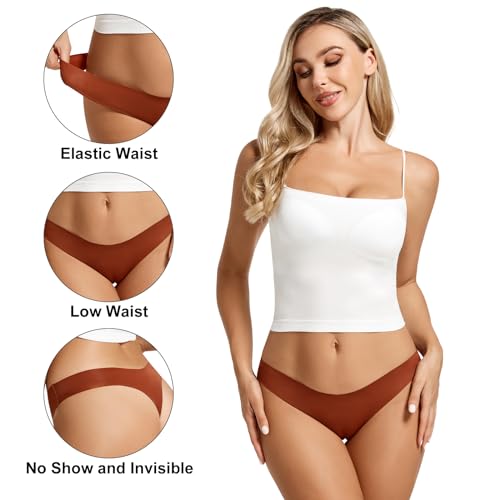 5 Pack Seamless Thongs for Women - V-Waisted