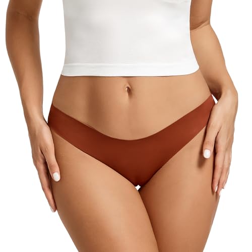 5 Pack Seamless Thongs for Women - V-Waisted