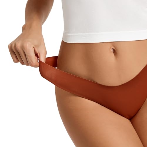 5 Pack Seamless Thongs for Women - V-Waisted