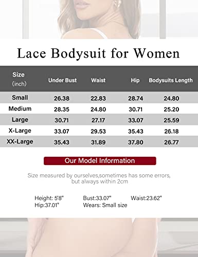 Deep V Lace Teddy Bodysuit