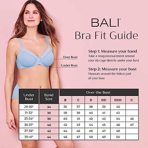 Bali Women's One Smooth U Smoothing & Concealing Underwire Bra DF3W11
