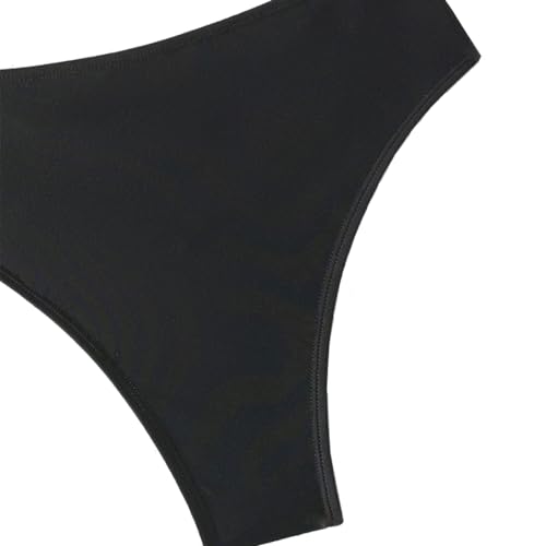 V-Cut High Waisted Cheeky Bikini Swimsuit Bottoms