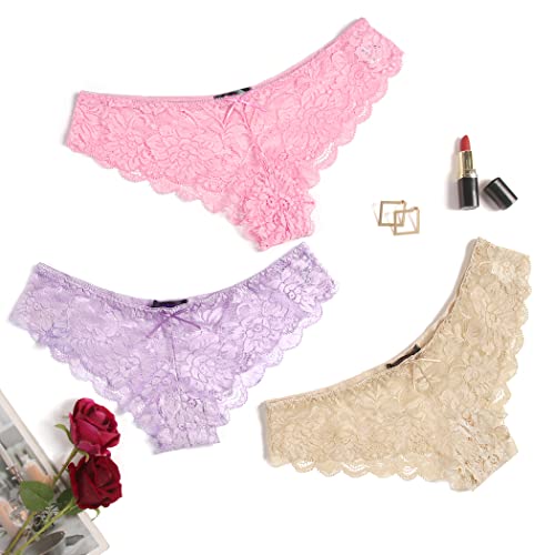 Multi-color lace bikini underwear pack by Avidlove