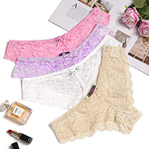 Multi-color lace bikini underwear pack by Avidlove