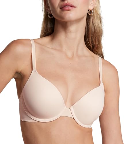 Victoria's Secret Pink T-Shirt Bra, Lightly Lined, Beige
