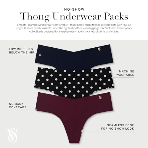 Multicolor Victoria's Secret Thong Underwear Pack, Raw Cut