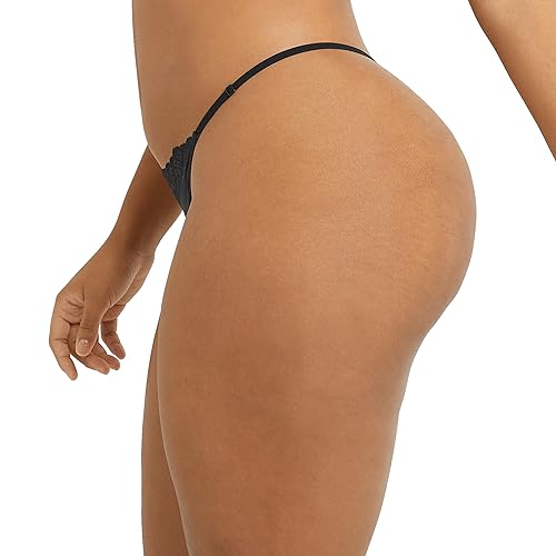 Maidenform Women's Adjustable String Thong Underwear, Multi-Way, 3-Pack