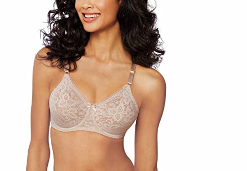 Bali Women's Lace and Smooth Underwire Bra, Rosewood, 38D