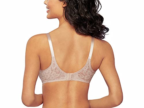 Bali Women's Lace and Smooth Underwire Bra, Rosewood, 38D