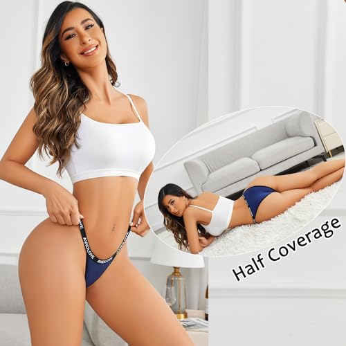 Avidlove 4 Pack Cotton String Bikini Panties Women