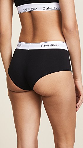 Calvin Klein Modern Cotton Boyshort Panty, Black, X-Small