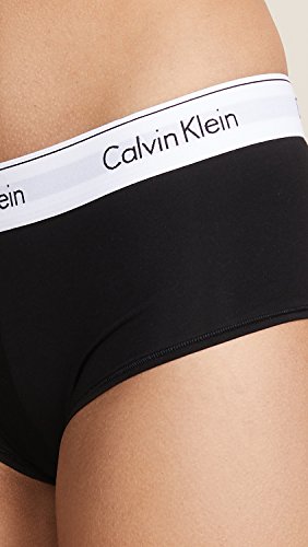Calvin Klein Modern Cotton Boyshort Panty, Black, X-Small