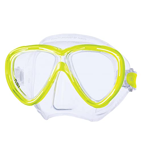 TUSA M-211 Freedom One Scuba Diving Mask, Flash Yellow