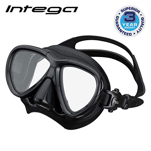 TUSA M-2004 Intega Scuba Diving Mask, Black/Black
