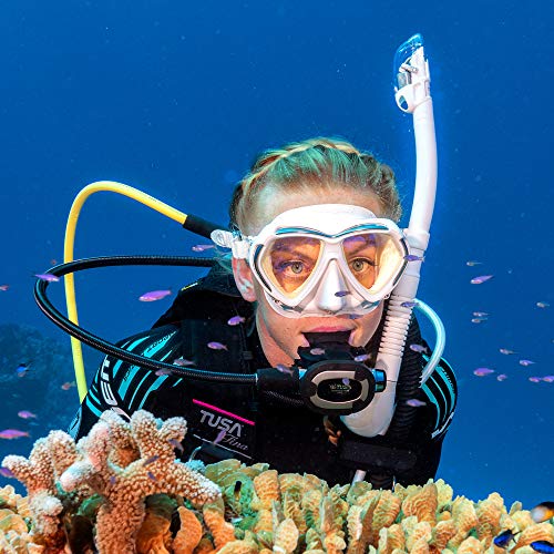 TUSA SP-0101 Hyperdry Elite II Snorkel - Black/Energy Orange