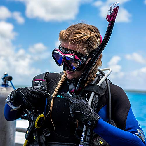 TUSA SP-0101 Hyperdry Elite II Snorkel - Black/Energy Orange