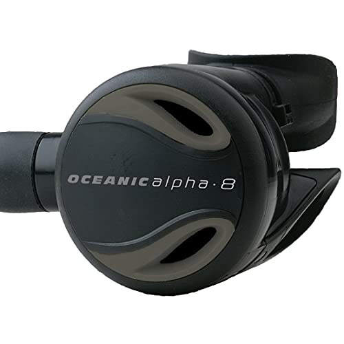 Black/Grey Oceanic Alpha 8 Second Stage Regulator