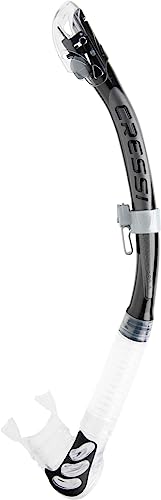 Cressi Alpha Ultra Dry Snorkel - Black/Silver