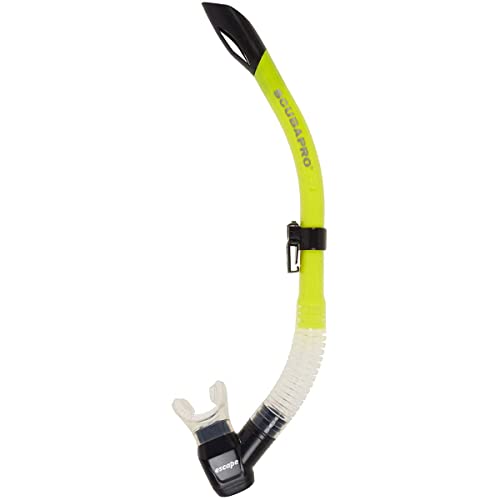 Yellow SCUBAPRO Escape Semi-Dry Snorkel for Diving