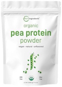 Organic Pea Protein Powder: North America Grown, 1KG