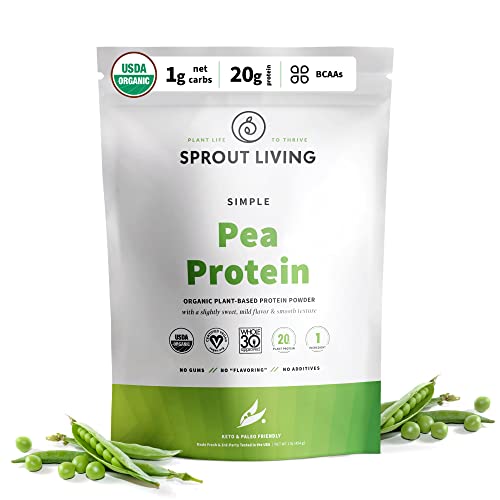 Organic Pea Protein Powder for Vegan Lifestyle (1 lb)