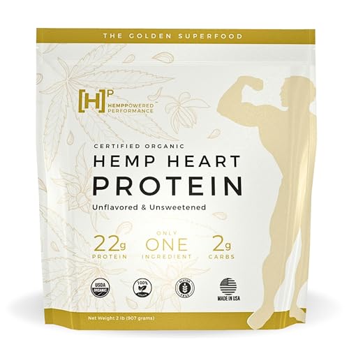 HEMPP Organic Hemp Heart Protein Powder, Plant-Based, Vegan