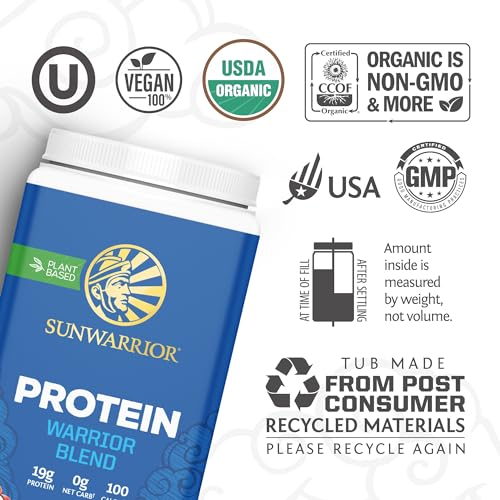 Sunwarrior Warrior Blend: Vegan Protein Powder with BCAAs