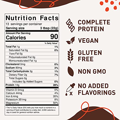Hemplete Chocolate Hemp Vegan Protein Powder for Heart & Brain Health