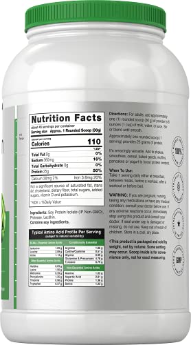 Horbäach 3lb Unflavored Soy Protein Isolate Powder