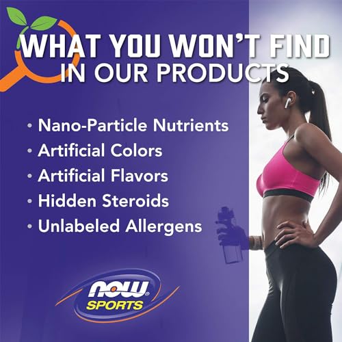 NOW Sports Vegan Soy Protein Isolate, 20g, 0 Carbs
