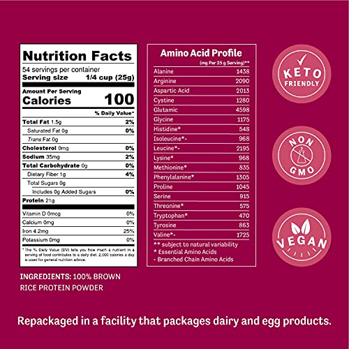 Judee’s Brown Rice Protein Powder (80% Protein) 3 lb