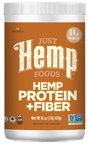Hemp Protein Powder with Fiber, Non-GMO, 16 oz