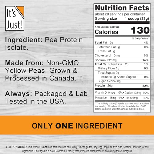 Pea Protein Isolate - Premium Quality, Vegan, Gluten-Free