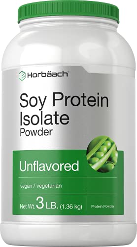 Horbäach 3lb Unflavored Soy Protein Isolate Powder