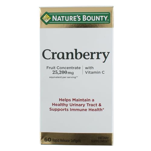 3-Pack Nature's Bounty Cranberry Soft Gels