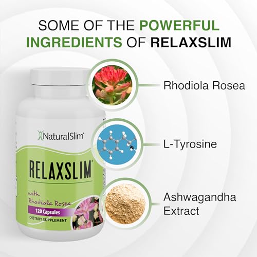NaturalSlim Relaxslim - Rhodiola Rosea Adaptogenic Herb Supplement