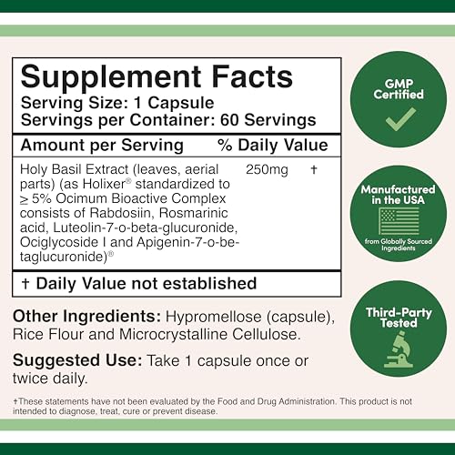 Biohacking Mood and Relaxation Capsules with Holy Basil