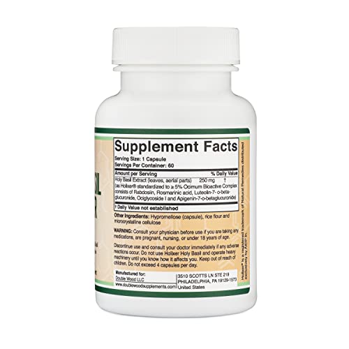 Biohacking Mood and Relaxation Capsules with Holy Basil